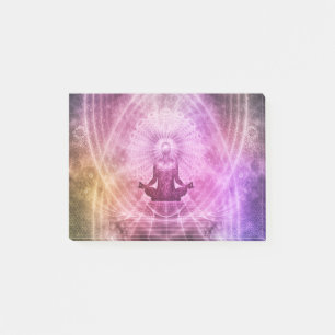 Spirituelle Yoga Meditation Zen Farblich Post-it Klebezettel