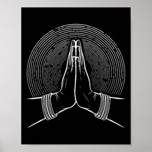 Spirituelle Zen-Meditations-Mudra Poster