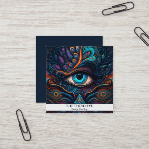 Spiritueller Energie Heiler Reiki Quadratische Visitenkarte