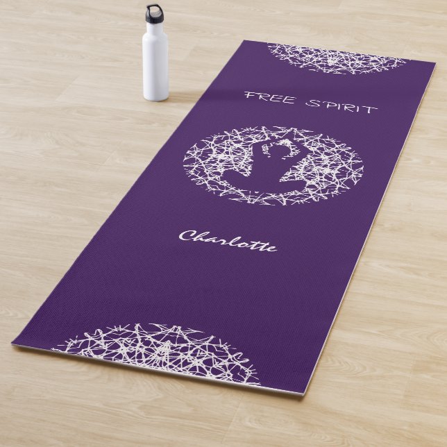 Spiritueller Free Spirit Boho Personalisiert Yoga  Yogamatte (Beispiel)