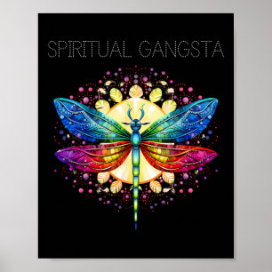 Spiritueller Gangster-Libelle-Yoga-Meditations-Man Poster