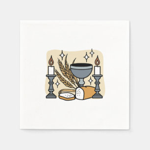 Spiritueller Glaube und Gnade - Christliche Kraft Serviette