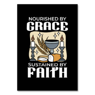 Spiritueller Glaube und Gnade - Christliche Kraft Tischnummer