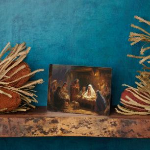 Spiritueller Jesus Manger Plaque Fotoplatte