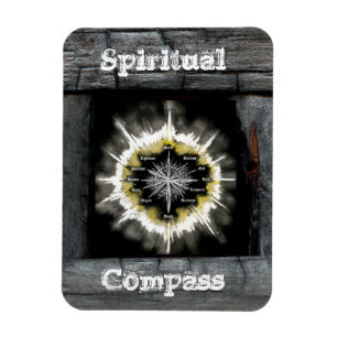 Spiritueller Kompass Magnet
