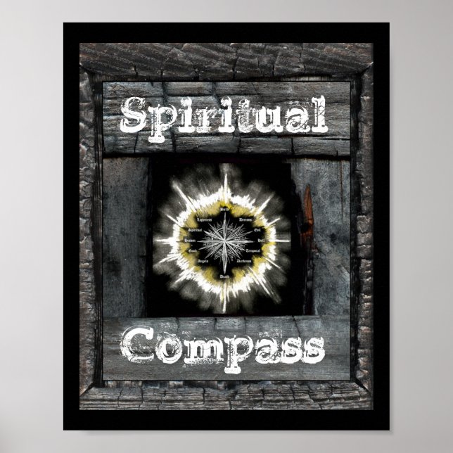 Spiritueller Kompass Poster (Vorne)