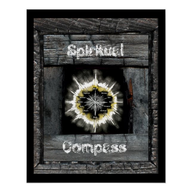 Spiritueller Kompass Poster (Vorderseite)