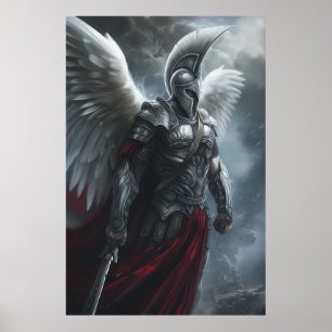 Spiritueller Krieger - spärliche Rüstung Gottes-Po Poster