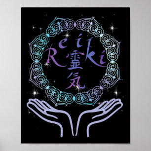 Spiritueller Lebensenergie-Heiler Reiki Poster