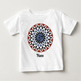 Spiritueller Mandala Yoga Om Blauer Rost individue Baby T-shirt