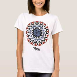 Spiritueller Mandala Yoga Om Blauer Rost individue T-Shirt