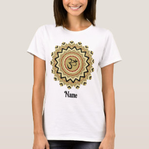 Spiritueller Mandala Yoga Om Symbol Retro angepass T-Shirt