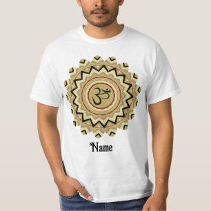 Spiritueller Mandala Yoga Om Symbol Retro angepass T-Shirt