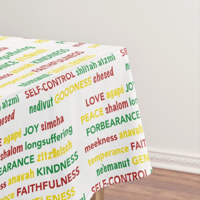 Spiritueller OBST DES SPIRITEN Christlich Tischdecke (Beispiel)