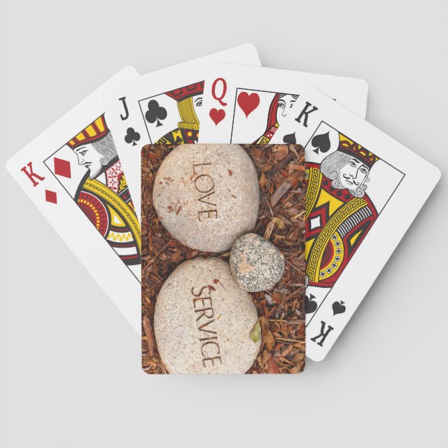 Spiritueller religiöser Stein Spielkarten (Rückseite)