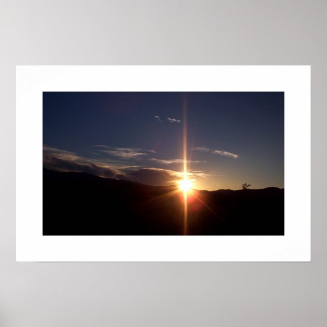 Spiritueller Sonnenuntergang Poster (Vorne)