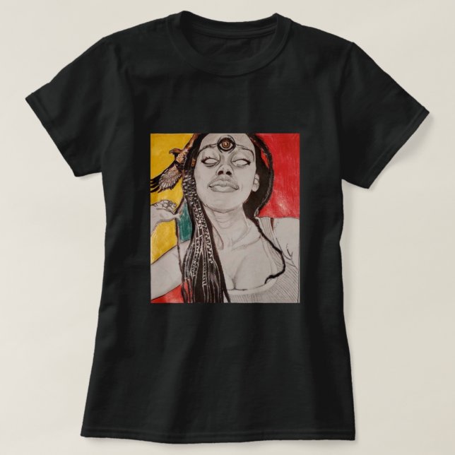 Spiritueller T - Shirt der Frau (Design vorne)
