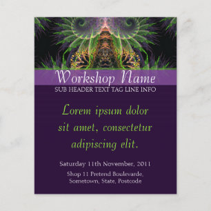 Spiritueller Tempel Fraktal Art Flyer