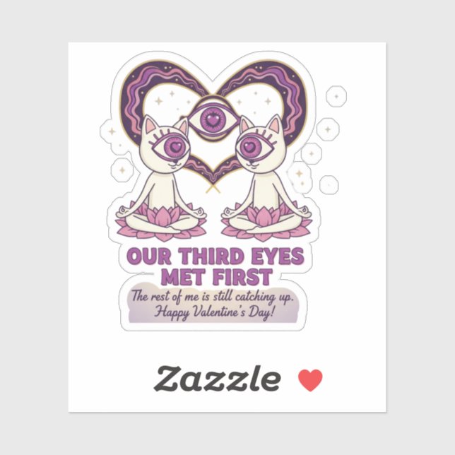 spiritueller Valentinstag Aufkleber (Blatt)