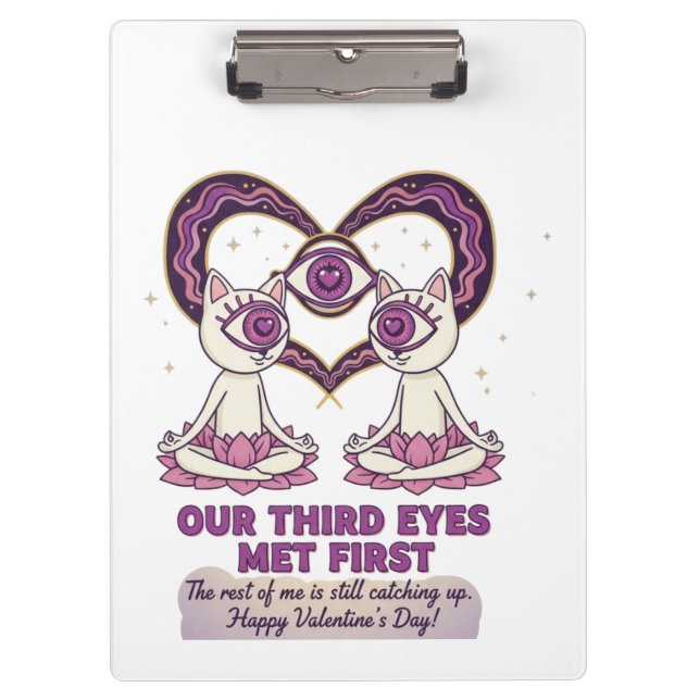 spiritueller Valentinstag Klemmbrett (Vorderseite)