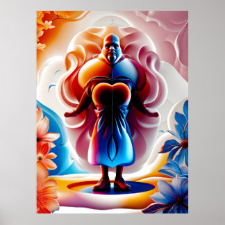 Spiritueller Wächter in einem Traumreich Poster