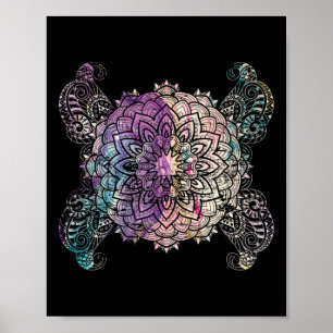 Spiritueller Yoga-Fluss Heilige Geometrie Prana Ar Poster