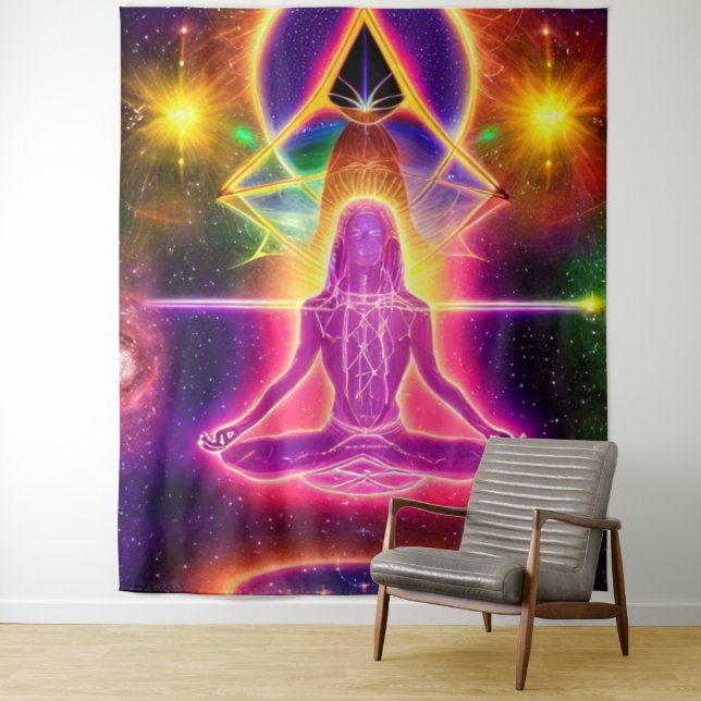 Spirituelles Chakra Tapestry Wandteppich (Beispiel)