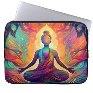 Spirituelles Energy Magnet B Laptopschutzhülle