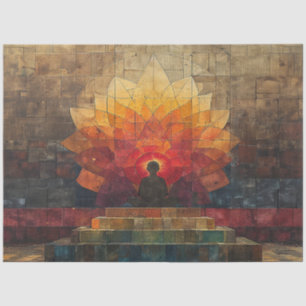 Spirituelles Erwachen Mandala Decoupage Seidenpapier