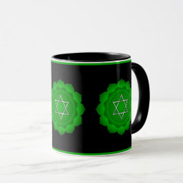 Spirituelles Grünes Herz Chakra Zen Yoga Namaste Tasse