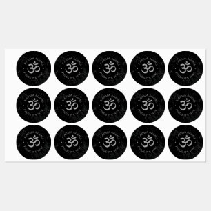 Spirituelles Karma Om Design - Sammlung zur Achtun Etiketten