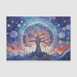 Spirituelles Leben, Universeller Baum des Lebens Seidenpapier