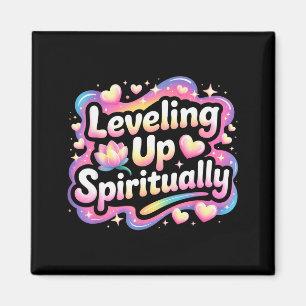 Spirituelles Leveln durch Achtsamkeitsmeditation Magnet