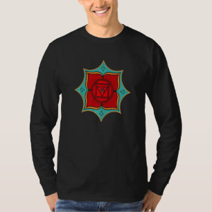 Spirituelles Mandala mit Wurzelchakra für Yoga und T-Shirt