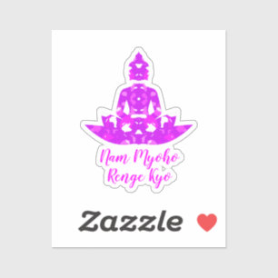 Spirituelles Rosa und Weiße Symmetrie Lotus Yoga C Aufkleber