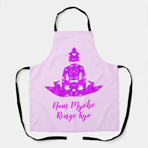 Spirituelles Rosa und Weiße Symmetrie Lotus Yoga Schürze