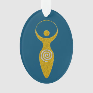 Spirituelles Symbol - Göttin der Erde Gaya 1 Flame Ornament