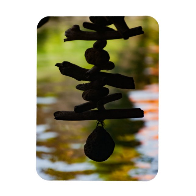 Spirituelles Treibholz Bali Magnet (Vertikal)