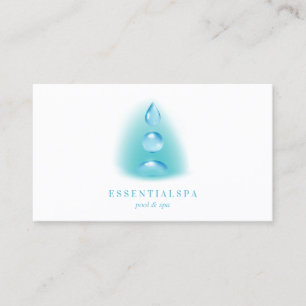 Spirituelles Wasser Tropfen Reiki Yoga Zen Visitenkarte