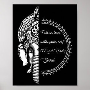 Spirituelles Yoga Liebe Dich Selbst Meditation Ele Poster