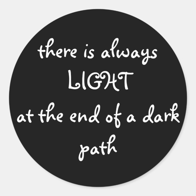 Spirituelles Zitat Runder Aufkleber (Vorderseite)