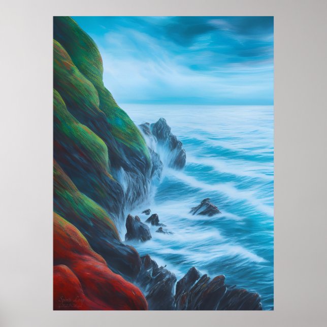 Spirituosen - AI Fantasy Digital Art Print Poster (Vorne)