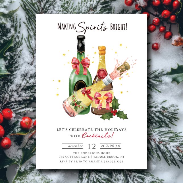 Spirituosen Brötchen Cocktail Party Einladung (Von Creator hochgeladen)