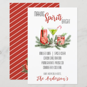 Spirituosen Brunch Cocktail Party Menu