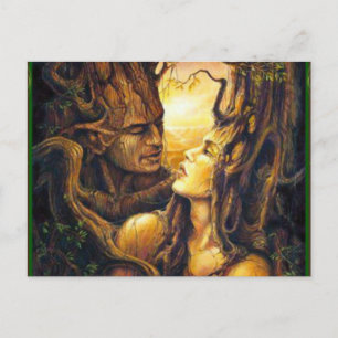 Spirituosen des Waldes Postkarte