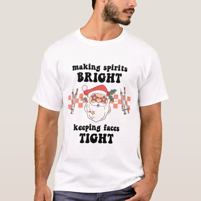 Spirituosen helle Behaltend Gesichter machen, die  T-Shirt (Vorderseite)