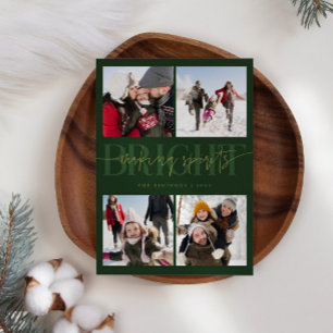 Spirituosen helle grüne Weihnachten Multi-Foto