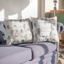 Spirituosen hellen Küste Weihnachten Kissen