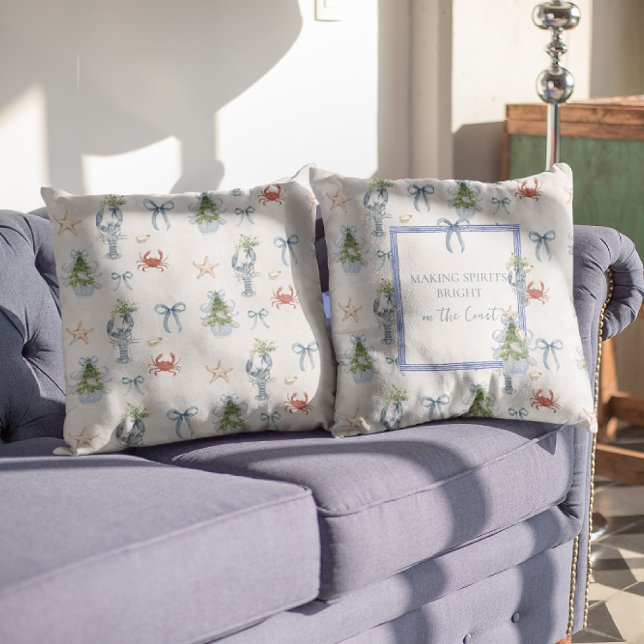 Spirituosen hellen Küste Weihnachten Kissen (Von Creator hochgeladen)