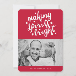 Spirituosen heller machen feiertagskarte